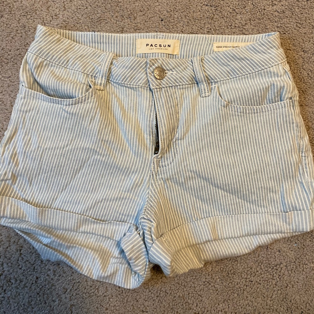 Pacsun Super Stretch Shortie High Waisted Shorts